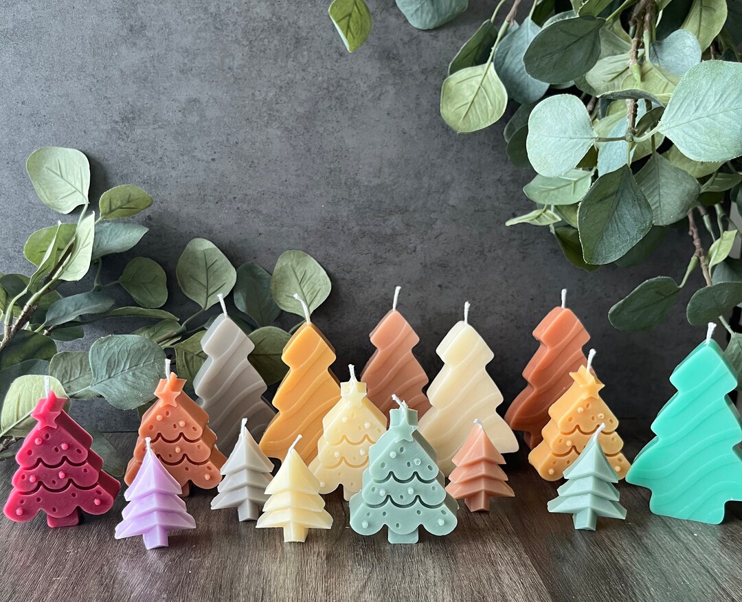 Holiday Tree Candles, Christmas Tree, Candlesticks Christmas Decor
