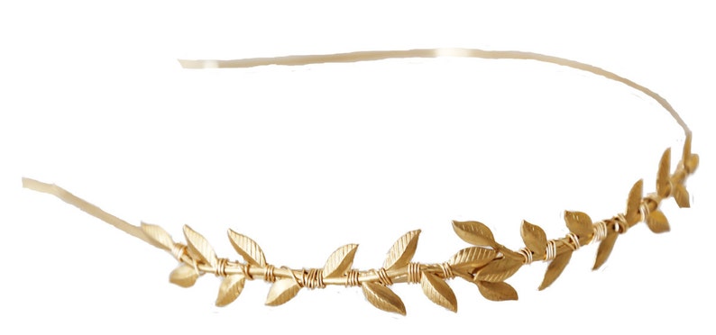 Leaf Vine Headband Half Size Bridal hair accessories, Gold, Silver, Rose Gold, Leaves Headband, wedding hair piece image 3