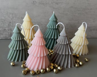 ティアード ホリデー ツリー キャンドル、クリスマス、キャンドルスティック、装飾、ギフト、テーブル スケープ、テーパー キャンドル、ボヘミアン デコレーション