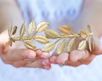 Oversized Leaf Headband - Bridal or Everyday Headband, Boho Crown, Headpiece