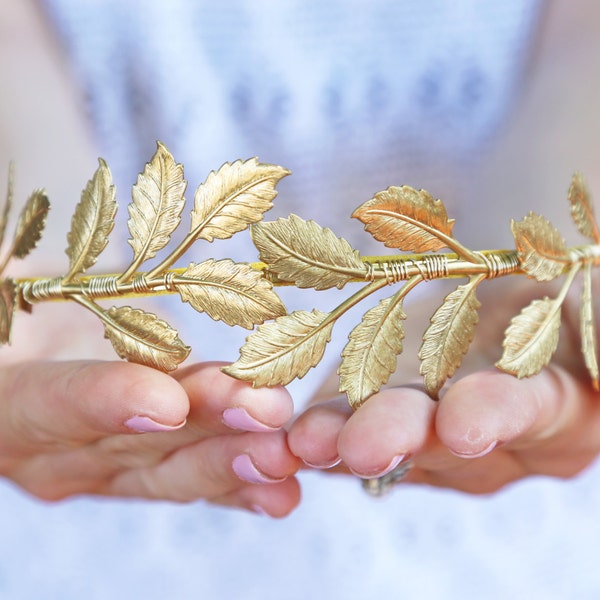 Oversized Leaf Headband - Bridal or Everyday Headband, Boho Crown, Headpiece