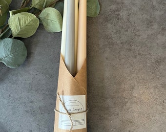 クラシックシェイプ テーパーキャンドル、ソイワックスブレンド、4個セット