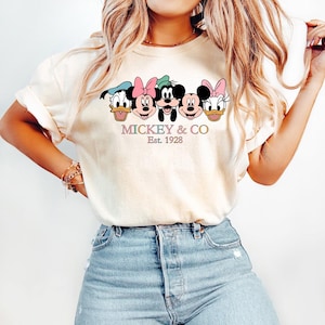 Mickey And Friends Co. est. 1928 Comfort Colors Shirt, Unisex Mickey & Co Tee, Disney Shirts,Disney Trip Shirt, Family Matching Shirt