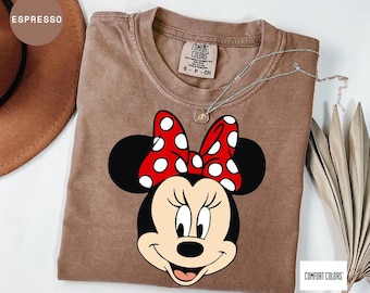 Comfort Colors®Disney Classic Minnie Mouse Pose Shirt, Minnie Shirt, Disneyland Holiday Vacation Shirt, Disney Retro Shirt