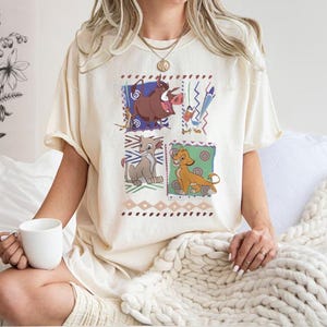 Retro 90s Disney Lion King Simba And Timon Comfort Colors Shirt, Vintage Lion King Shirt, Hakuna Matata Retro Shirt, Disney Family Shirts
