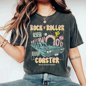 Disney Rock N Roller Coaster Comfort Colors Shirt, Vintage Disney Hollywood Studios Shirt, Disney World Shirt, Disneyland Trip 2025 Shirt