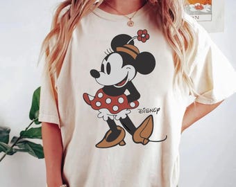 Comfort Colors® Minnie Mouse T Shirt, Disney Minnie Shirt, Minnie Checkered Shirt, Disney Gift Shirts, Disney Shirts Kids, Minnie Shirt