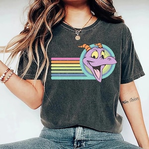 Comfort Colors® Retro Disney Figment Shirt, Disney Epcot Shirt, Disney 1980 1990 Epcot Shirt, Disneyland Shirt, Disney Family Trip Shirts