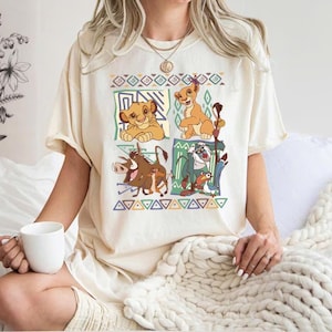 Retro 90s Disney Lion King Simba And Timon Comfort Colors Shirt, Vintage Lion King Shirt, Hakuna Matata Retro Shirt, Disney Family Shirts