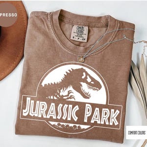 Vintage Jurassic Park Comfort Colors Shirt, Retro Jurassic Park Entrance with Tour Shirt, Jurassic Park Dinosaur T-rex Shirt, Jurassic World