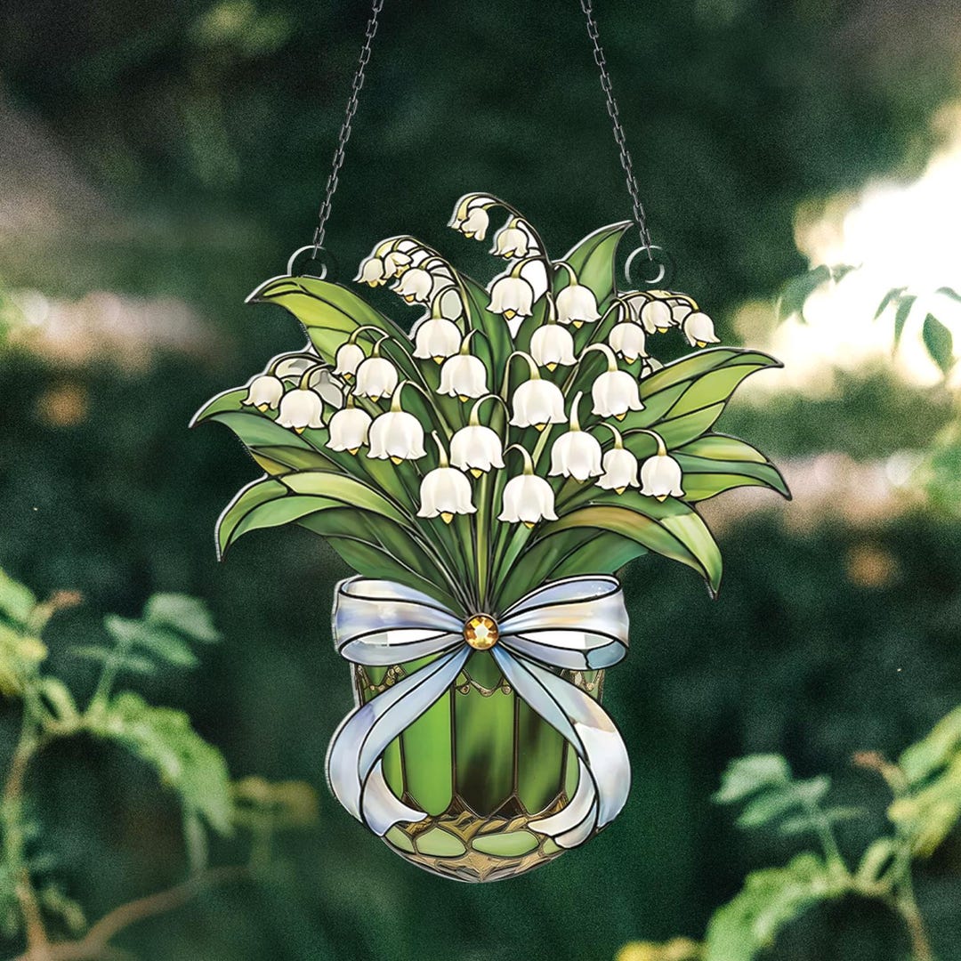 Lily of the Valley Acrylic Window Hanging: Floral Home Decor - Etsy