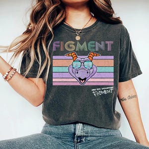 Comfort Colors® Retro Disney Figment Shirt, Disney Epcot Shirt, Disney 1980 1990 Epcot Shirt, Disneyland Shirt, Disney Family Trip Shirts