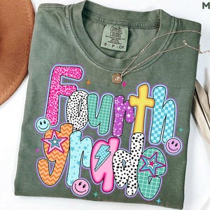 Comfort Colors® Fourth Grade Teacher Shirt, 4th Grade Teacher Tee, First Day of School Matching TShirt, New Teacher Gift, Teacher Squad Tee