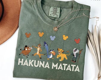 Comfort Colors® Disney Hakuna Matata Shirt, Animal Kingdom Shirt, Disney Lion King Shirt, Timon Shirt, Pumbaa Shirt, Disney Safari Shirt