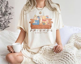 Comfort Colors® Winnie The Pooh Friends Shirt, Vintage Pooh Shirt, Disney Friends Shirt, Best Friends Gift, Vintage Winnie The Pooh Tee