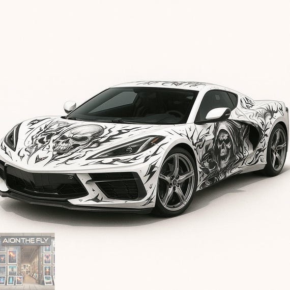 Corvette Stingray + Variations | Skull, Dragon, Steampunk, Serpent