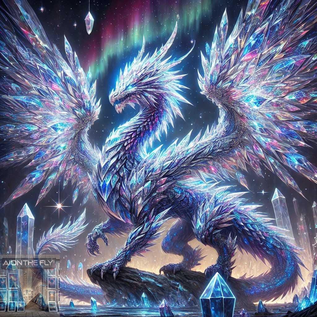 クリスタルエレメンタルドラゴンバンドル 2パック | AI生成