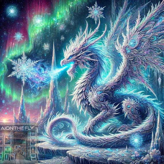 天空のドラゴン バンドル 4パック | AI生成ファンタジードラゴンアート