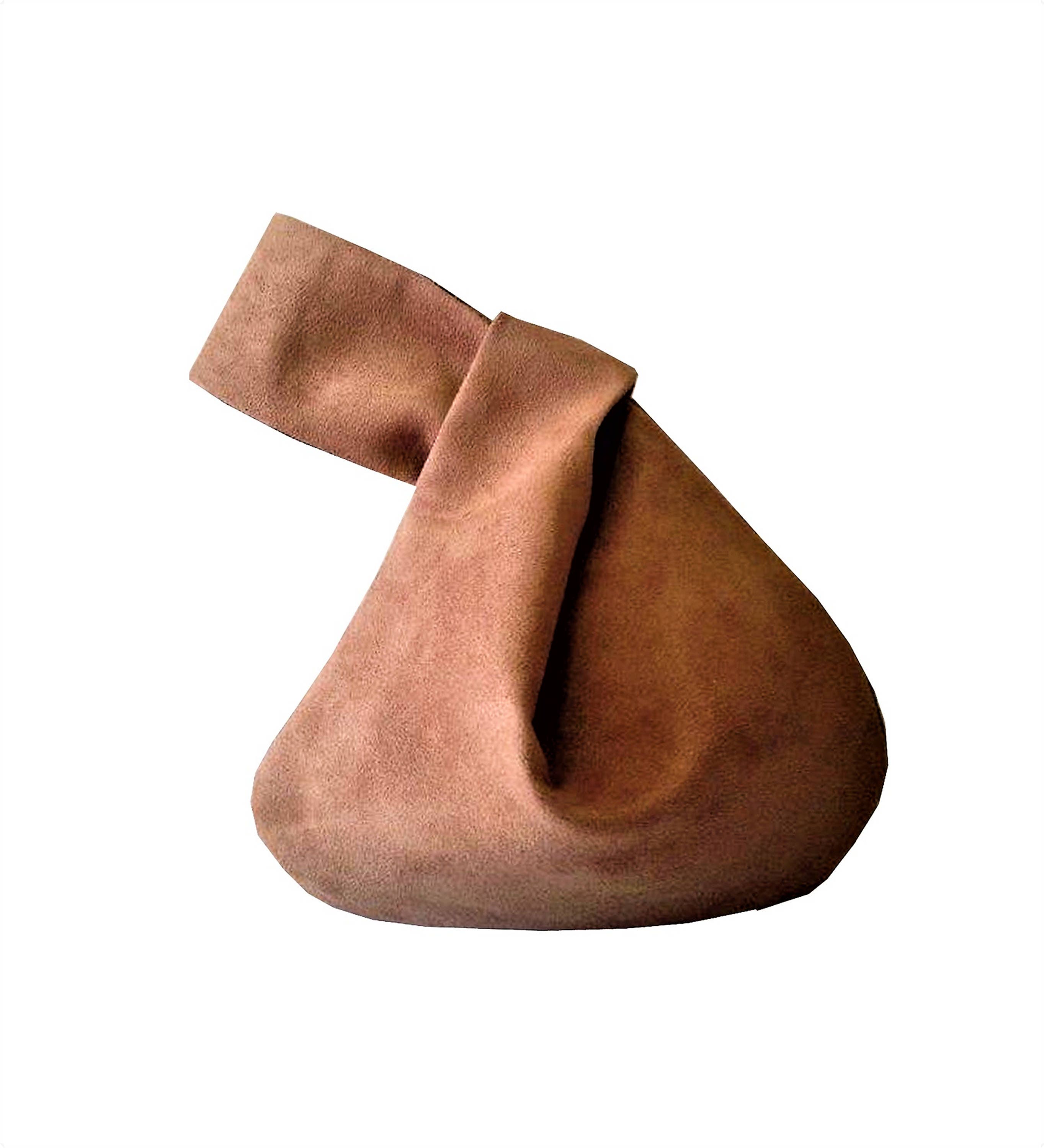 Mini Faux Suede Knot Bag Japanese Knot Bag Knot Style