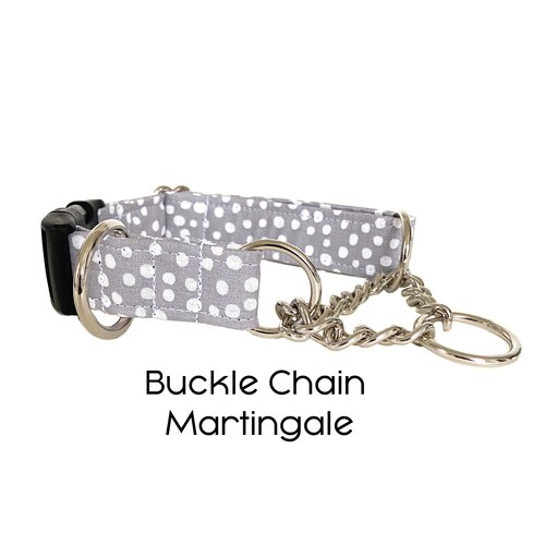 Buckle Chain Martingale Collar You Pick the Fabric Etsy