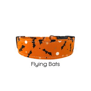 The Flying Bats Dog Collar / Halloween Dog Collar / Holiday Collar / Gift for Dog Lovers