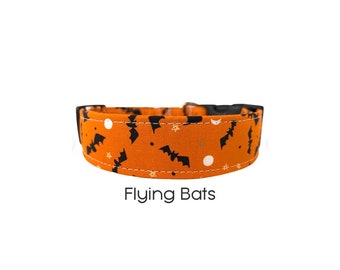 The Flying Bats Dog Collar / Halloween Dog Collar / Holiday Collar / Gift for Dog Lovers