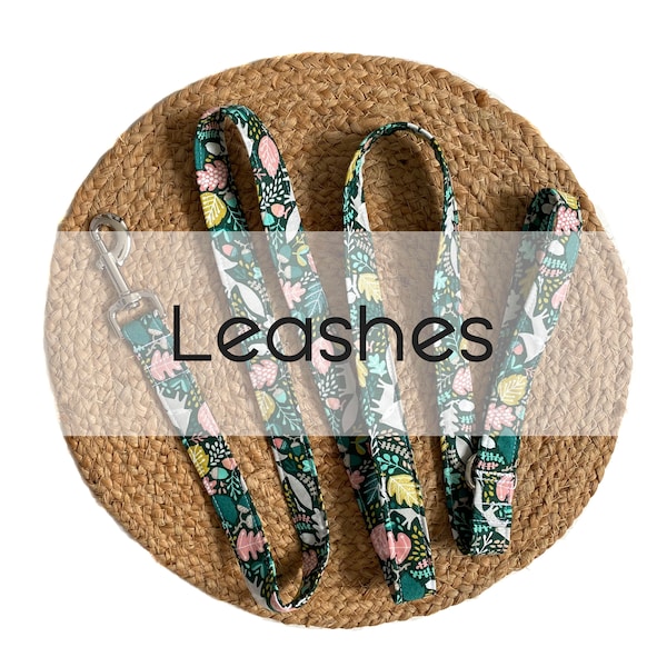 Add a Leash to Match Your Collar - Made from ANY fabric in our shop. Choose your width and length