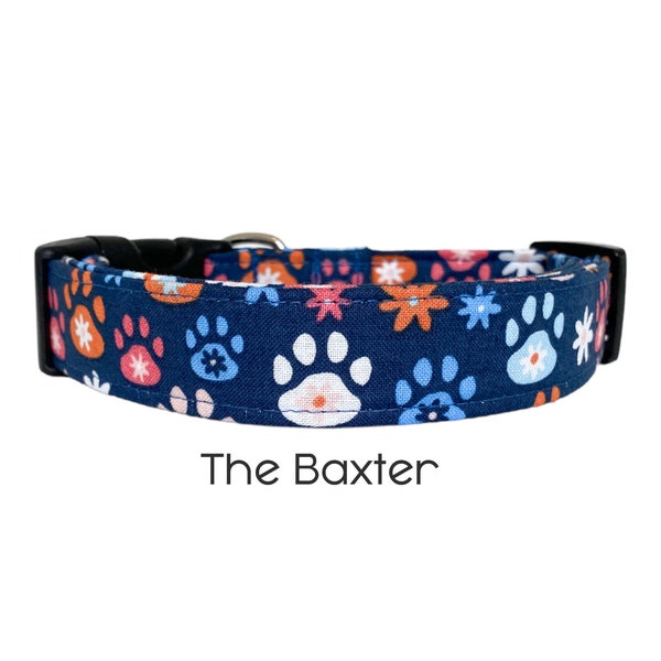 The Baxter / Dog Paws Dog Collar / Novelty Dog Collar / Gift for Dog Lovers