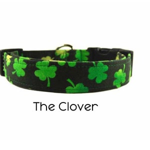 st patricks day dog collar