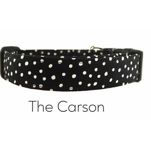 Collier pour chien noir et blanc à pois - The Carson