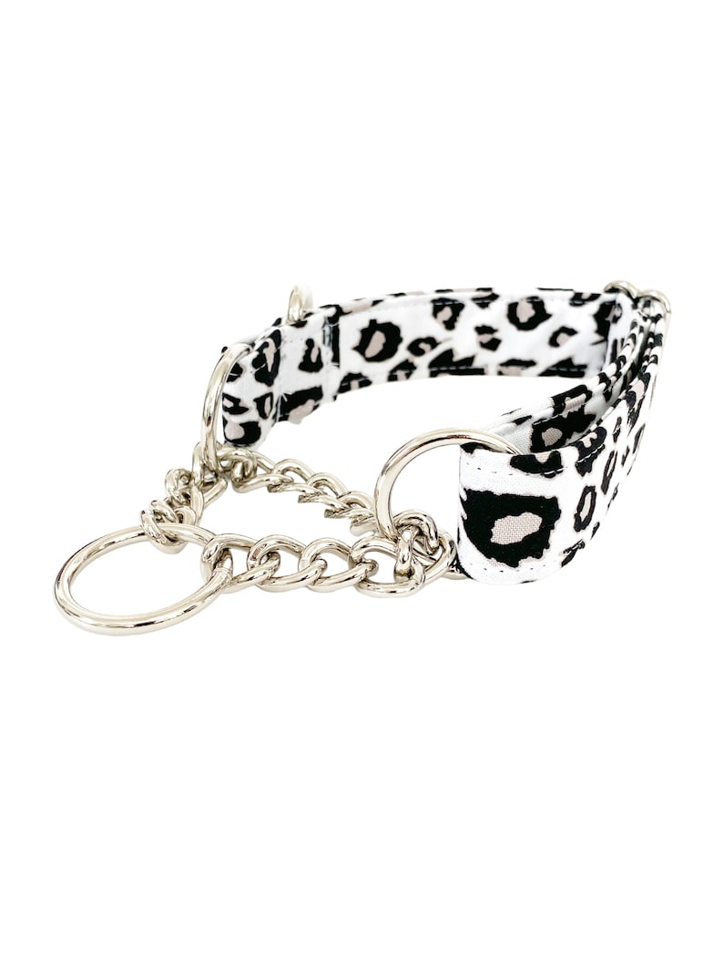 Ketting Martingale Halsband U kiest de stof, Ketting Martingale Halsband voor honden, Trainingshalsband afbeelding 3