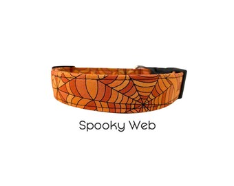Spooky Web Dog Collar / Halloween Dog Collar / Holiday Collar / Gift for Dog Lovers