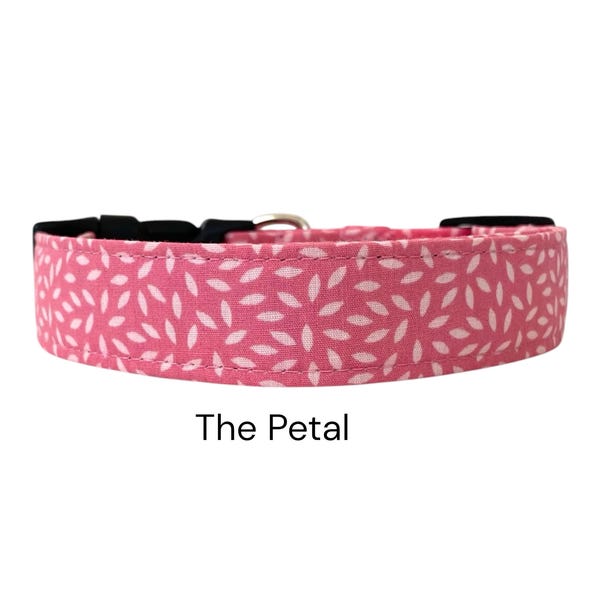 The Petal Dog Collar / Pink Geometric Design / Gift for Dog Lovers