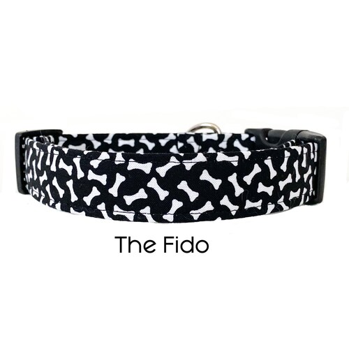 Black and White Checkered Dog Collar the Checkers Etsy