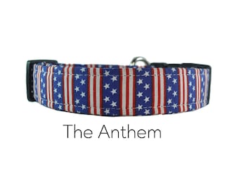 Collier pour chien drapeau américain patriotique - The Anthem