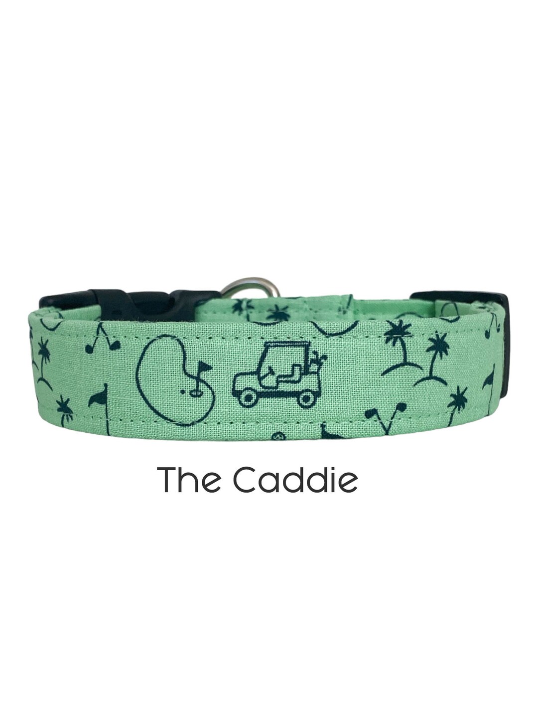 The Caddie / Green Golf Dog Collar / Sports Collar / Gift for Dog