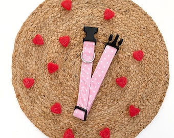 Hundehalsband Mit Herzchen / Valentines Hundehalsband / Hundehalsband Mit herzchen / Hundehalsband / Geschenk für Hundeliebhaber