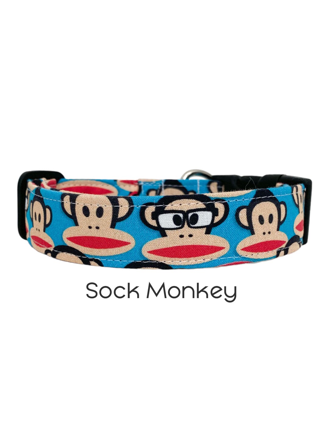 The Sock Monkey / Goofy Dog Collar / Animal Collar / Gift for Dog