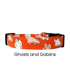 Coleira de cachorro Ghosts and Goblins/Glow in the Dark/Coleira de cachorro de Halloween/Coleira de férias/Presente para amantes de cães