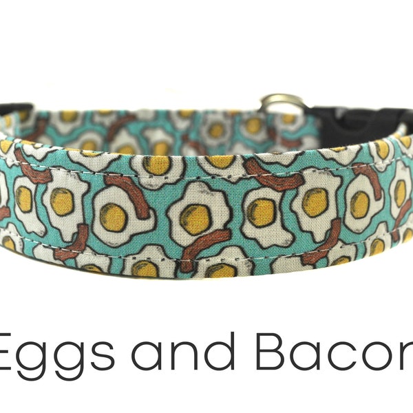 Eggs and Bacon Novelty Dog Collar