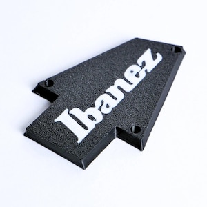 Custom Ibanez Truss Rod Cover for RG & JEM – Classic Logo (White  Black)