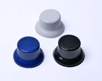 Custom Top Hat-gitaarknoppen: 18 spline, 6 mm