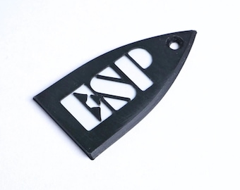 Tapa del alma del mástil ESP para ESP y LTD - Logotipo ESP (Negro y blanco)