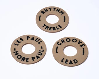 Kundenspezifische Les Paul Poker Chip-Gitarren-Kippschalter-Platte - dunkle Creme