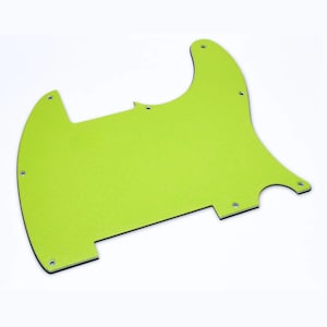 Custom Esquire Telecaster Pickguard (8-Hole) - Artisan Series - Textured Acid Green