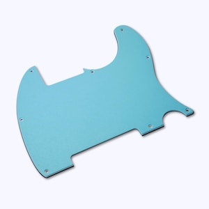 Custom Esquire Telecaster Pickguard (8-Hole) - Artisan Series - Textured Tropical Teal