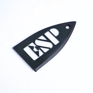 ESP Truss Rod Cover for ESP & LTD - Esp Logo (Black  White)