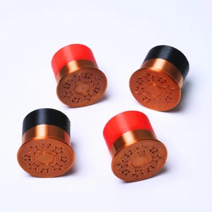 Shotgun Shell Guitar Knobs, 12 Gauge Control Knobs for Guitar and Bass - 18 Spline 6mm Pot Shaft