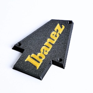 Custom Ibanez Truss Rod Cover for RG & JEM – Classic Logo (Gold  Black)