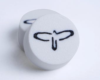 Boutons de guitare personnalisés PRS SE - Coopers Hawk (blanc)
